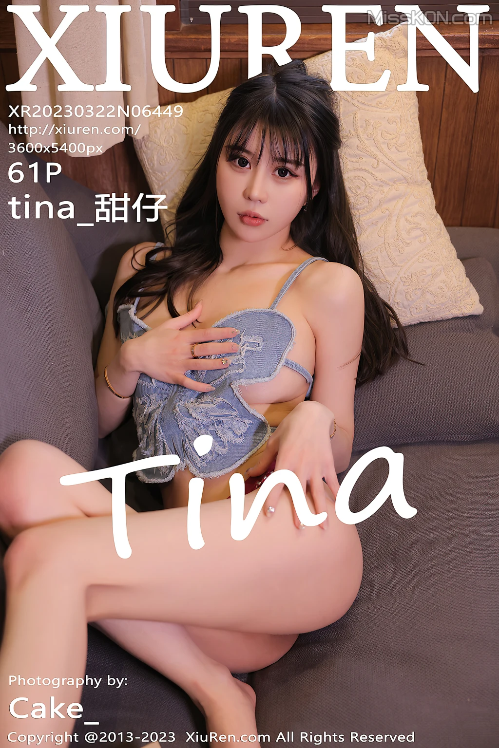 XIUREN No.6449: tina_甜仔 (62 ảnh)
