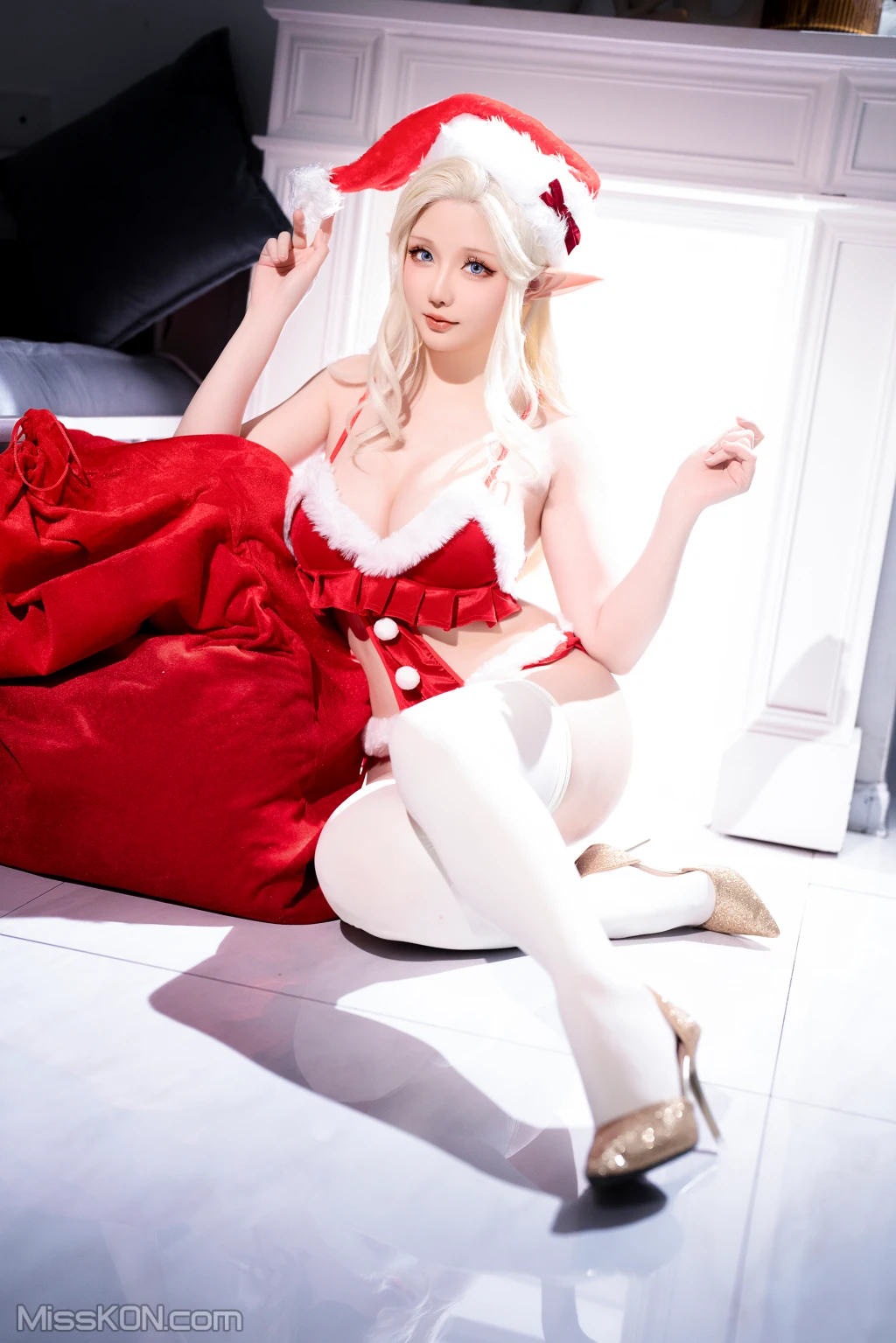 Coser@星之迟迟Hoshilily: 圣诞精灵篇B 圣诞老人 (106 photos + 1 video) – Page 4