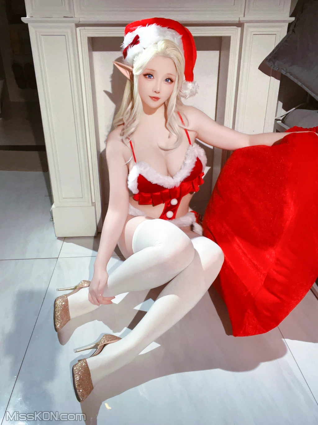 Coser@星之迟迟Hoshilily: 圣诞精灵篇B 圣诞老人 (106 photos + 1 video) – Page 10