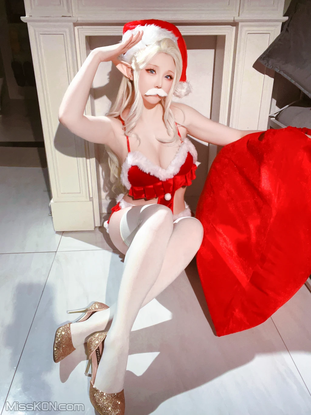 Coser@星之迟迟Hoshilily: 圣诞精灵篇B 圣诞老人 (106 photos + 1 video) – Page 11
