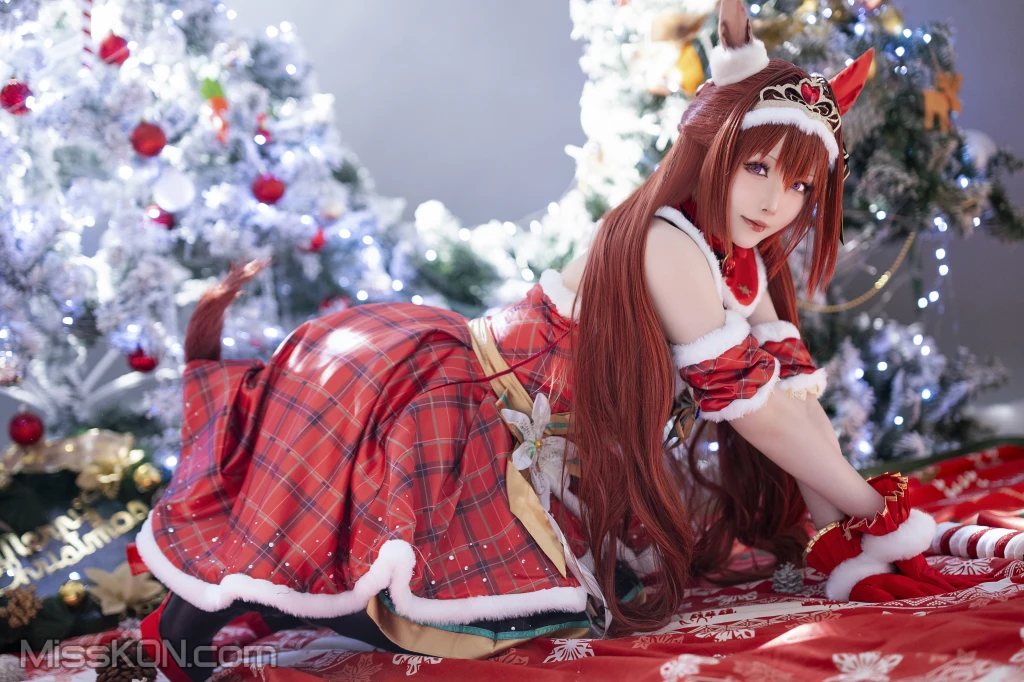 Coser@星之迟迟Hoshilily: 2023年12月计划A 赛马娘 大和赤骥 圣诞衣装 (47 photos) – Page 2