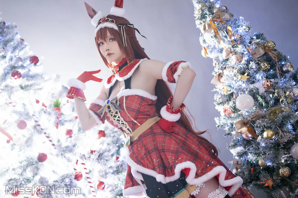 Coser@星之迟迟Hoshilily: 2023年12月计划A 赛马娘 大和赤骥 圣诞衣装 (47 photos) – Page 3