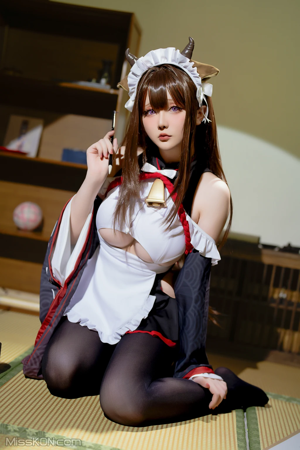 Coser@星之迟迟Hoshilily: 2023年12月计划B 碧蓝航线 樫野 女仆 (78 photos + 3 videos) – Page 3