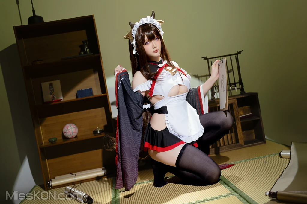 Coser@星之迟迟Hoshilily: 2023年12月计划B 碧蓝航线 樫野 女仆 (78 photos + 3 videos) – Page 3