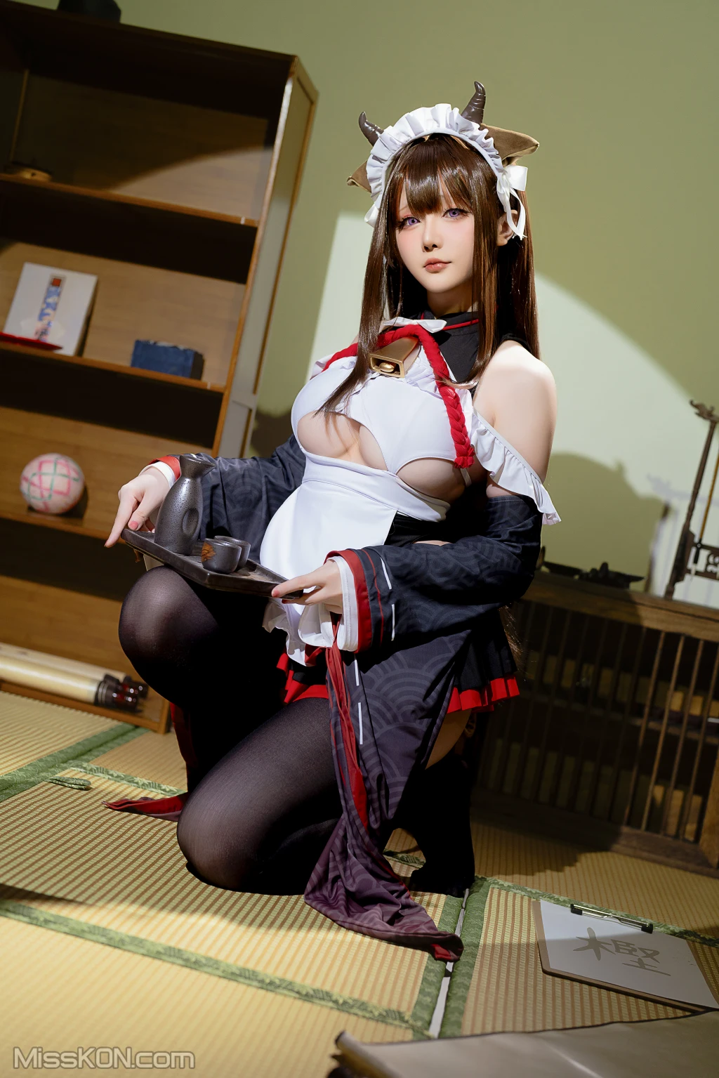 Coser@星之迟迟Hoshilily: 2023年12月计划B 碧蓝航线 樫野 女仆 (78 photos + 3 videos) – Page 3
