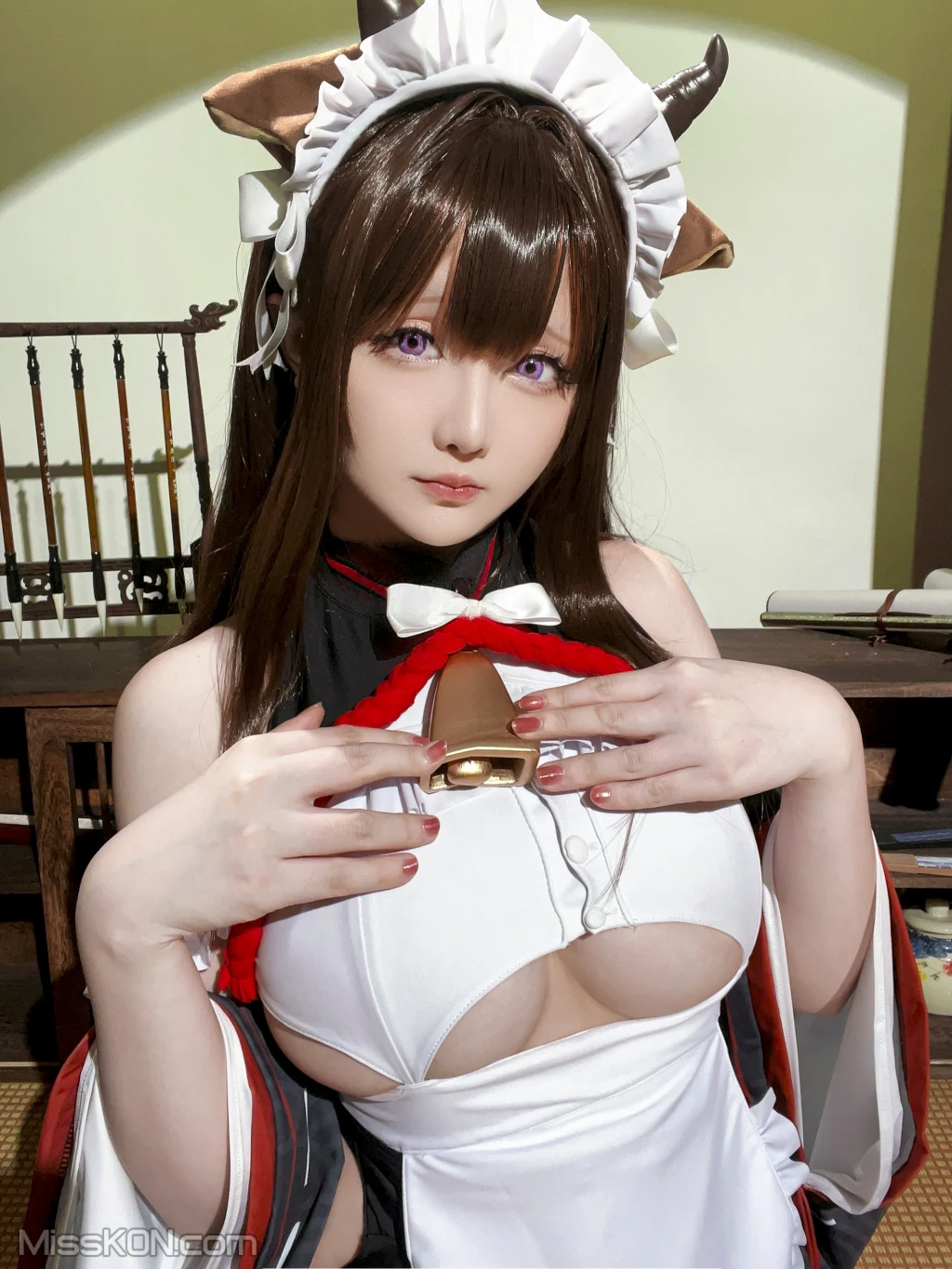 Coser@星之迟迟Hoshilily: 2023年12月计划B 碧蓝航线 樫野 女仆 (78 photos + 3 videos) – Page 8