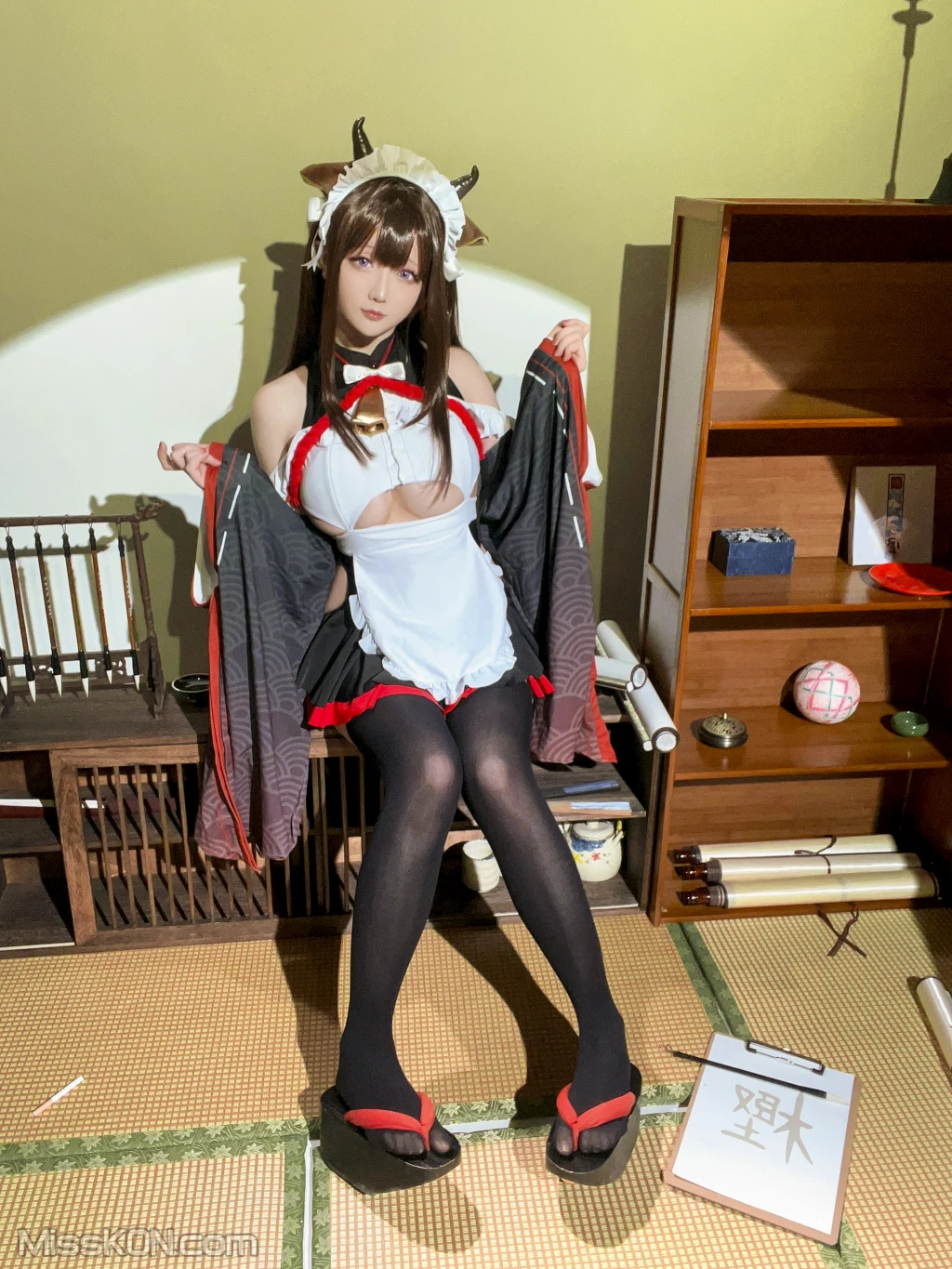Coser@星之迟迟Hoshilily: 2023年12月计划B 碧蓝航线 樫野 女仆 (78 photos + 3 videos) – Page 8