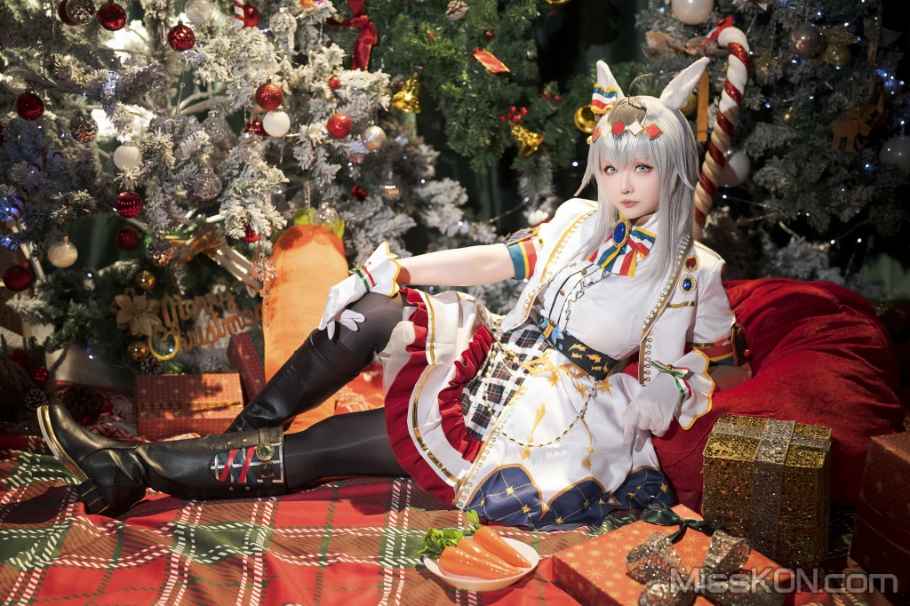 Coser@星之迟迟Hoshilily: 2023年12月计划赠品 赛马娘 小栗帽 圣诞衣装 (48 photos) – Page 2