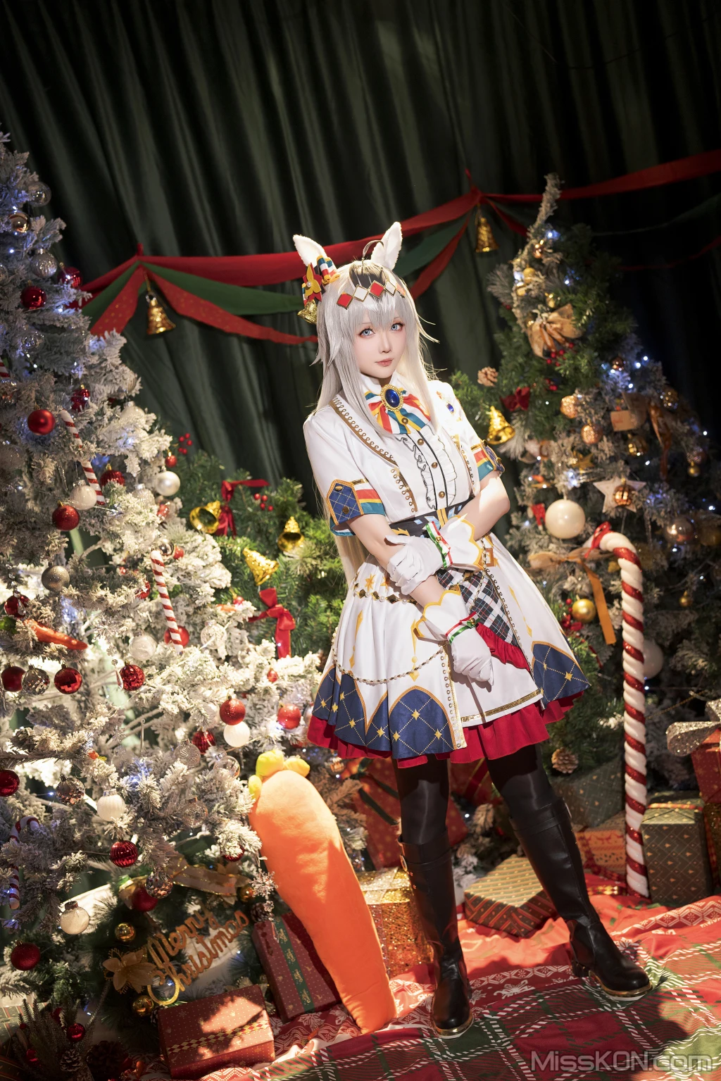 Coser@星之迟迟Hoshilily: 2023年12月计划赠品 赛马娘 小栗帽 圣诞衣装 (48 photos) – Page 2