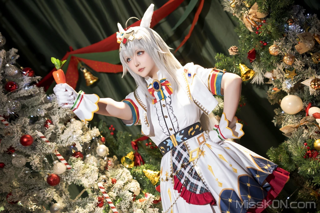 Coser@星之迟迟Hoshilily: 2023年12月计划赠品 赛马娘 小栗帽 圣诞衣装 (48 photos) – Page 3