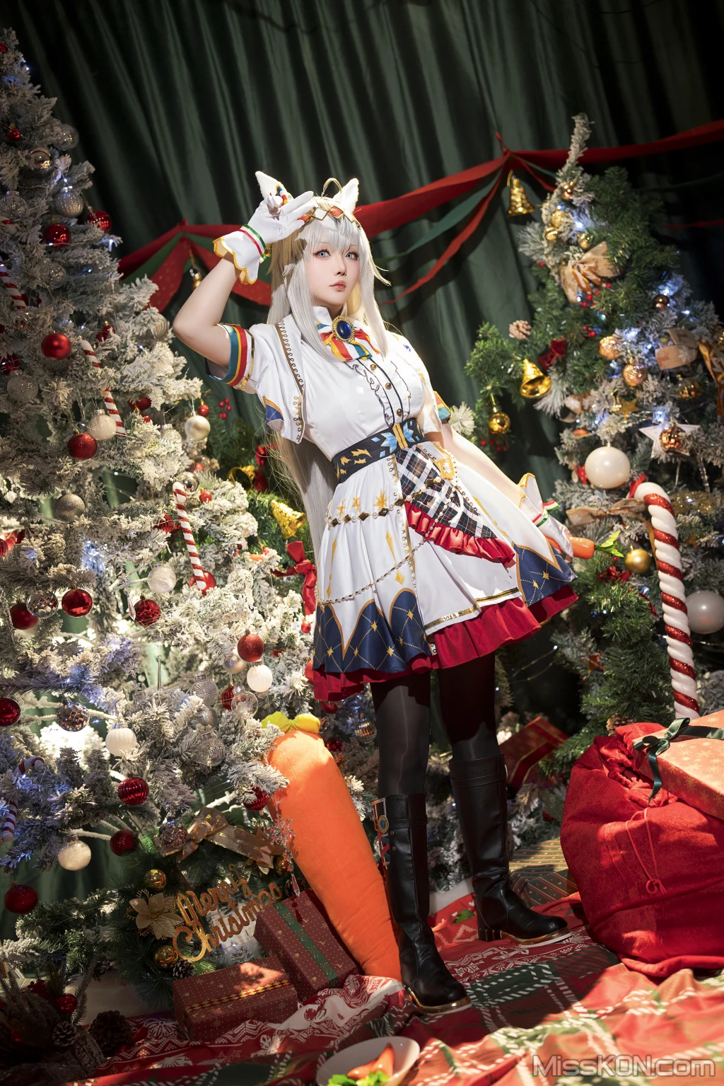 Coser@星之迟迟Hoshilily: 2023年12月计划赠品 赛马娘 小栗帽 圣诞衣装 (48 photos) – Page 3