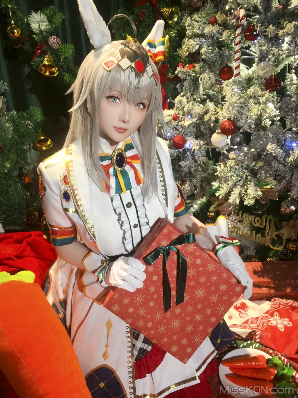 Coser@星之迟迟Hoshilily: 2023年12月计划赠品 赛马娘 小栗帽 圣诞衣装 (48 photos) – Page 4