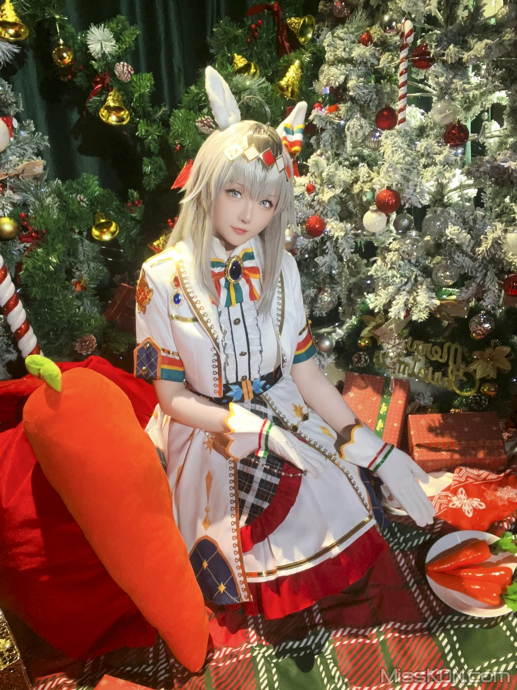 Coser@星之迟迟Hoshilily: 2023年12月计划赠品 赛马娘 小栗帽 圣诞衣装 (48 photos) – Page 4
