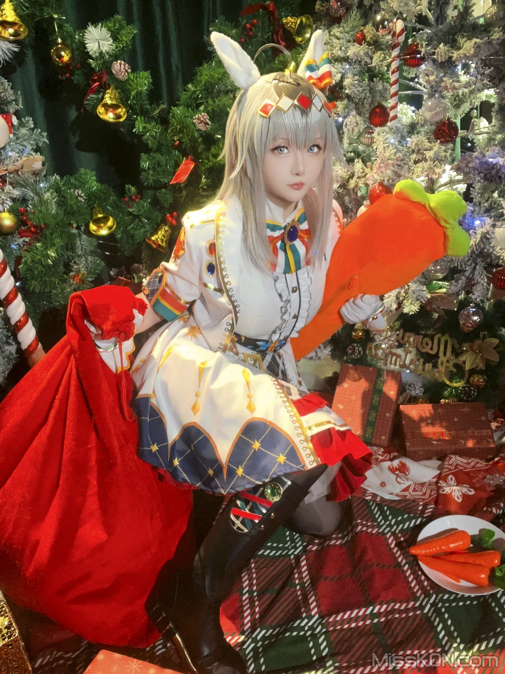 Coser@星之迟迟Hoshilily: 2023年12月计划赠品 赛马娘 小栗帽 圣诞衣装 (48 photos) – Page 4