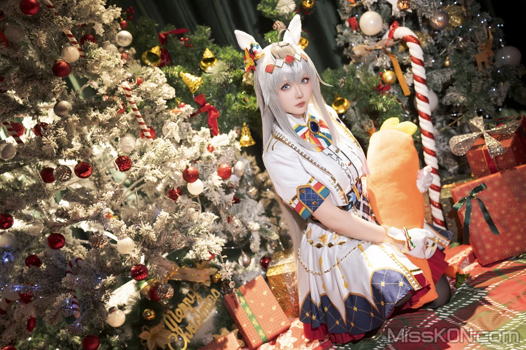 Coser@星之迟迟Hoshilily: 2023年12月计划赠品 赛马娘 小栗帽 圣诞衣装 (48 photos) – Page 5