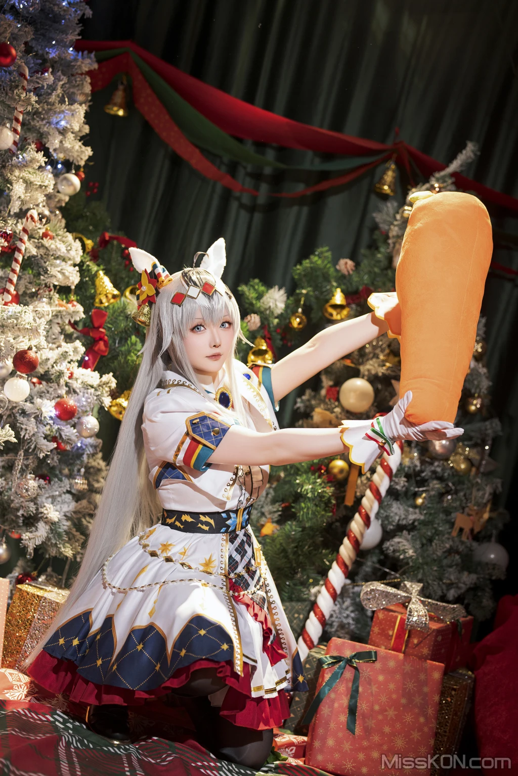 Coser@星之迟迟Hoshilily: 2023年12月计划赠品 赛马娘 小栗帽 圣诞衣装 (48 photos) – Page 5