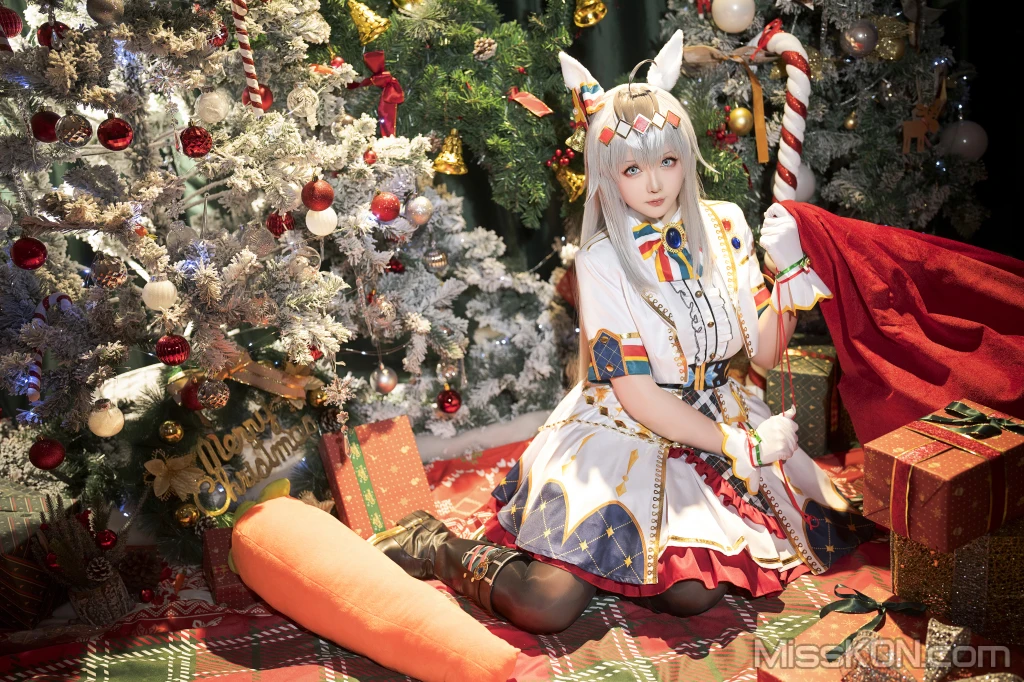 Coser@星之迟迟Hoshilily: 2023年12月计划赠品 赛马娘 小栗帽 圣诞衣装 (48 photos) – Page 5