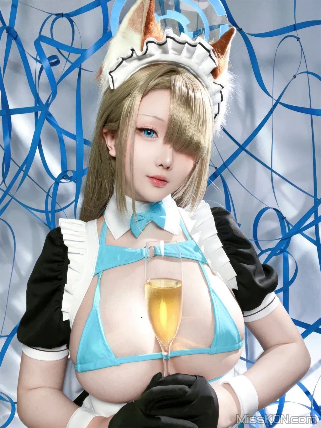 Coser@星之迟迟Hoshilily: 2023年12月计划C – 明日奈同人女仆 (91 photos)