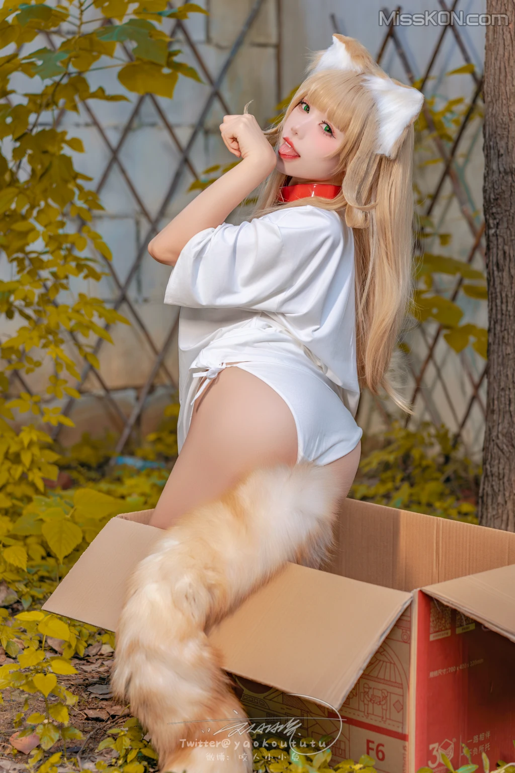 Coser@黏黏团子兔: 捡到一只黄豆粉 UNI (76 图 + 1 视频) –插图