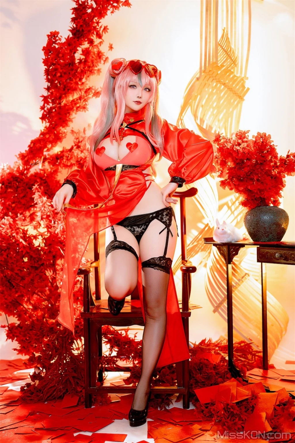 Coser@星之迟迟Hoshilily: 2024年1月计划C – 布莱默顿新年旗袍 (84 photos )