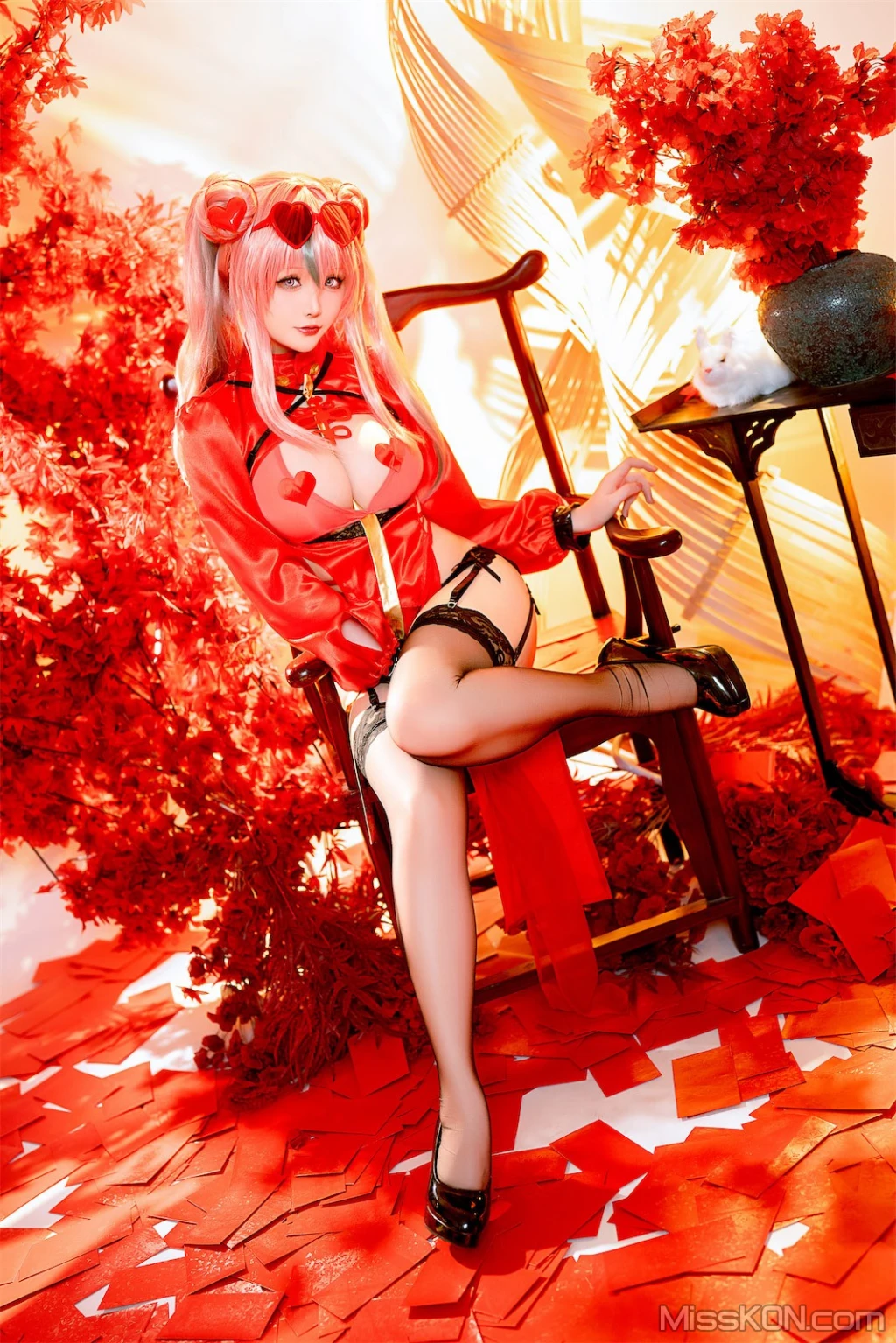 Coser@星之迟迟Hoshilily: 2024年1月计划C – 布莱默顿新年旗袍 (84 photos )