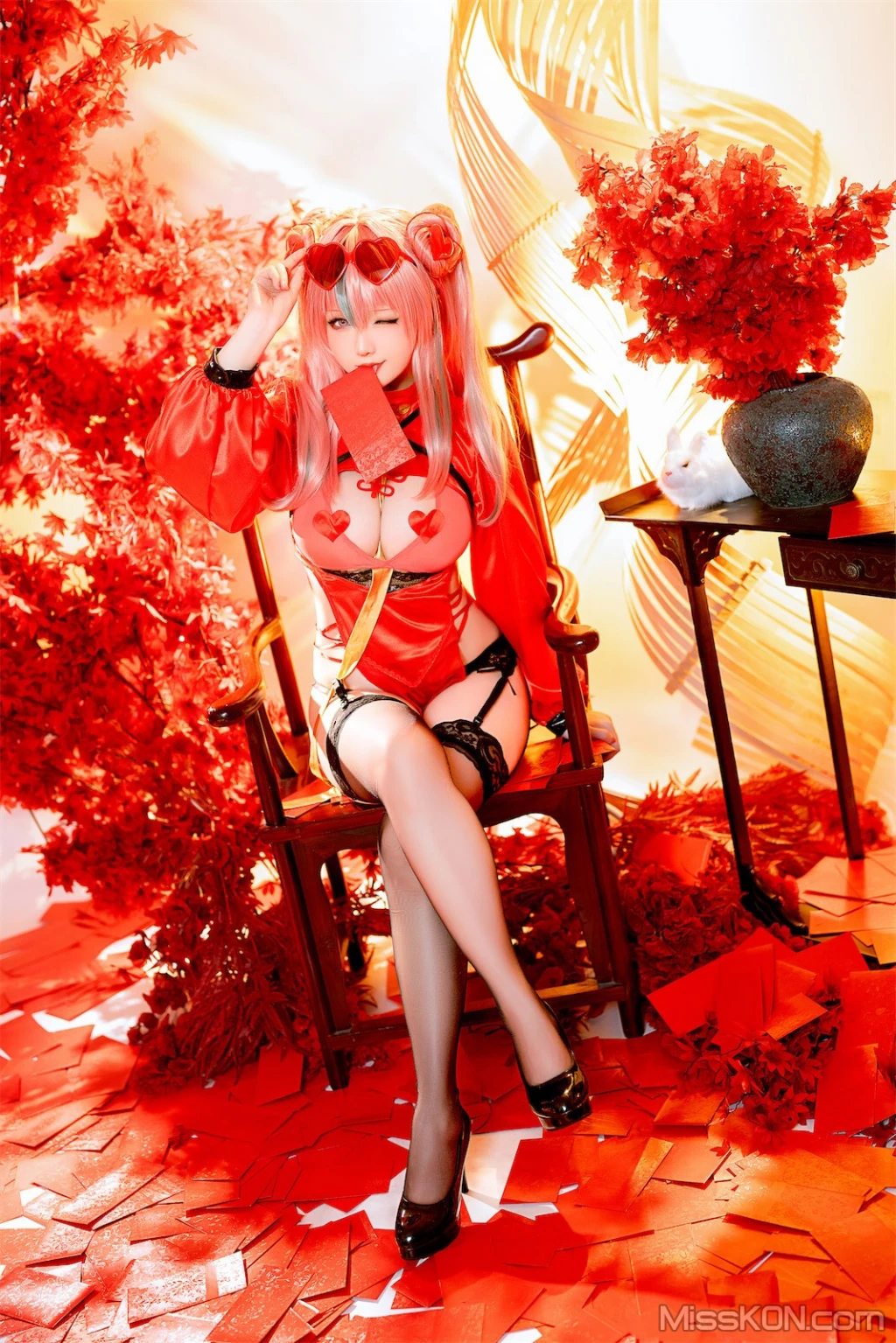 Coser@星之迟迟Hoshilily: 2024年1月计划C – 布莱默顿新年旗袍 (84 photos )