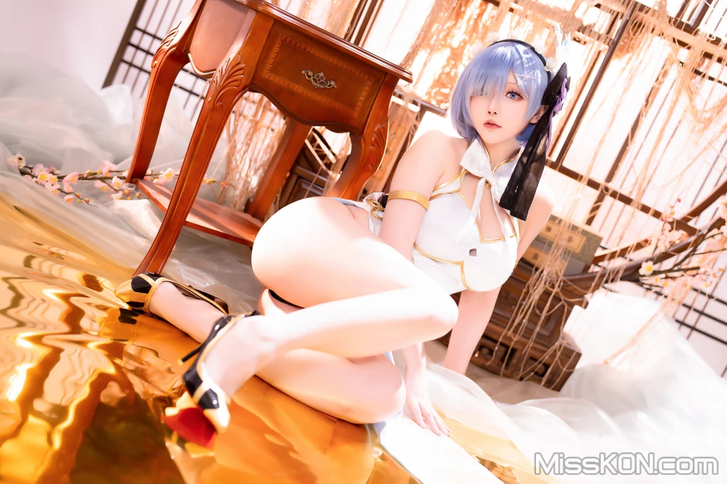 Coser@星之迟迟Hoshilily: 2024年01月计划B 蕾姆旗袍 (76 photos)