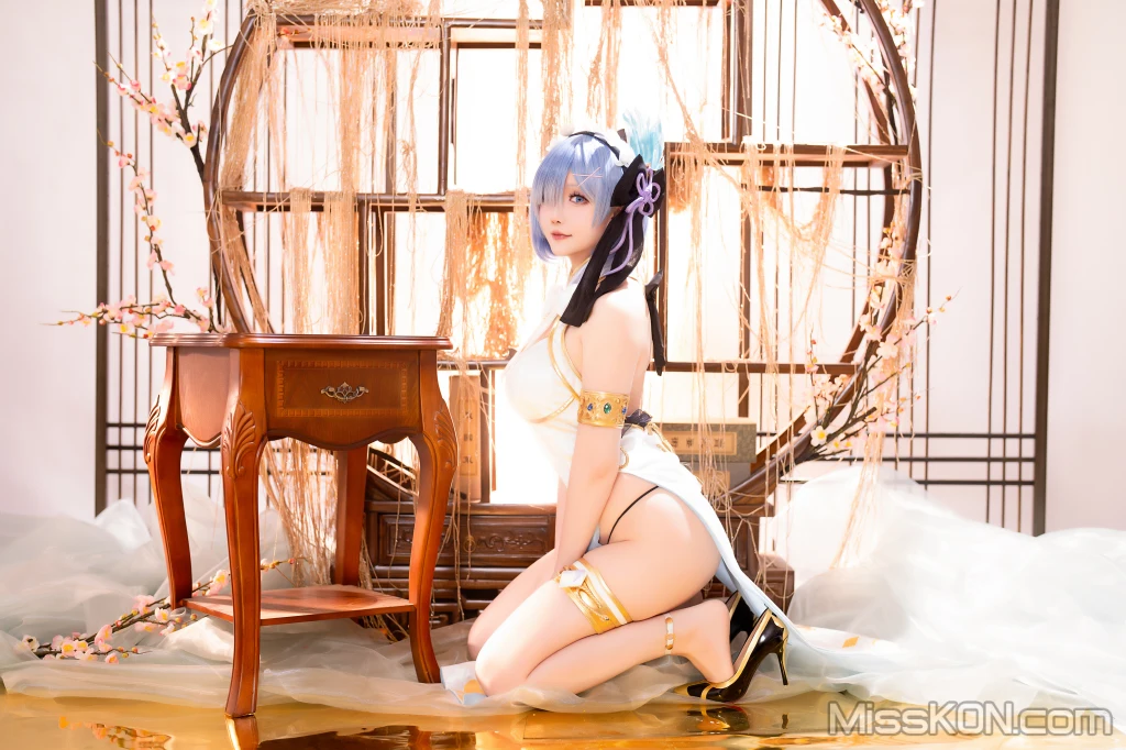 Coser@星之迟迟Hoshilily: 2024年01月计划B 蕾姆旗袍 (76 photos)