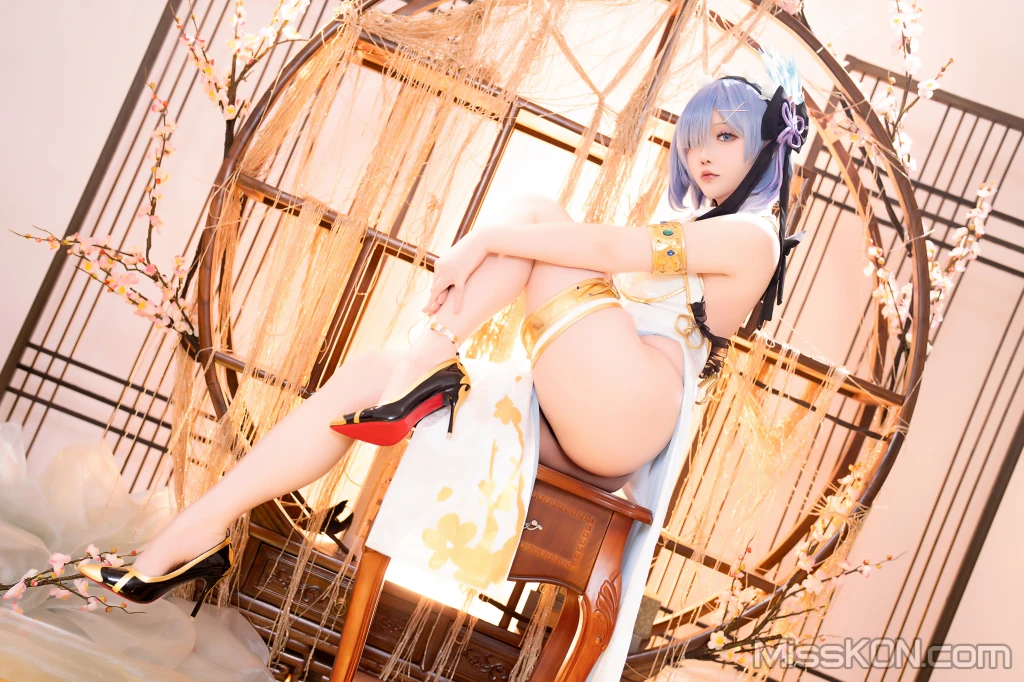 Coser@星之迟迟Hoshilily: 2024年01月计划B 蕾姆旗袍 (76 photos)