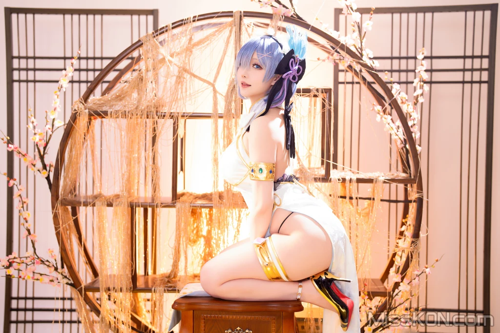 Coser@星之迟迟Hoshilily: 2024年01月计划B 蕾姆旗袍 (76 photos) – Page 7