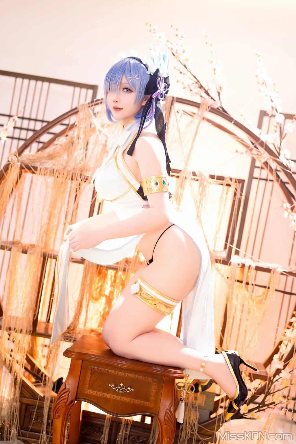Coser@星之迟迟Hoshilily: 2024年01月计划B 蕾姆旗袍 (76 photos) – Page 7