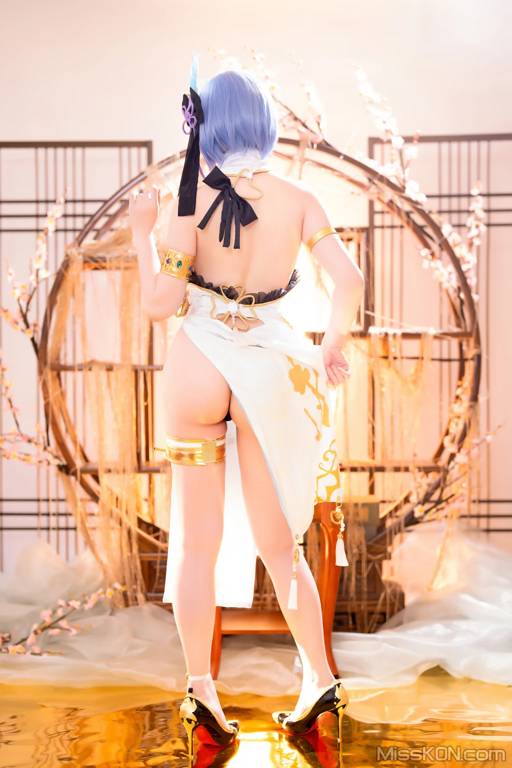 Coser@星之迟迟Hoshilily: 2024年01月计划B 蕾姆旗袍 (76 photos) – Page 7