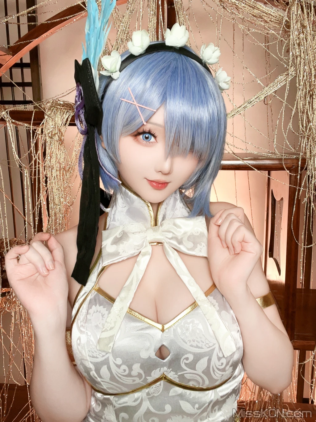 Coser@星之迟迟Hoshilily: 2024年01月计划B 蕾姆旗袍 (76 photos) – Page 7