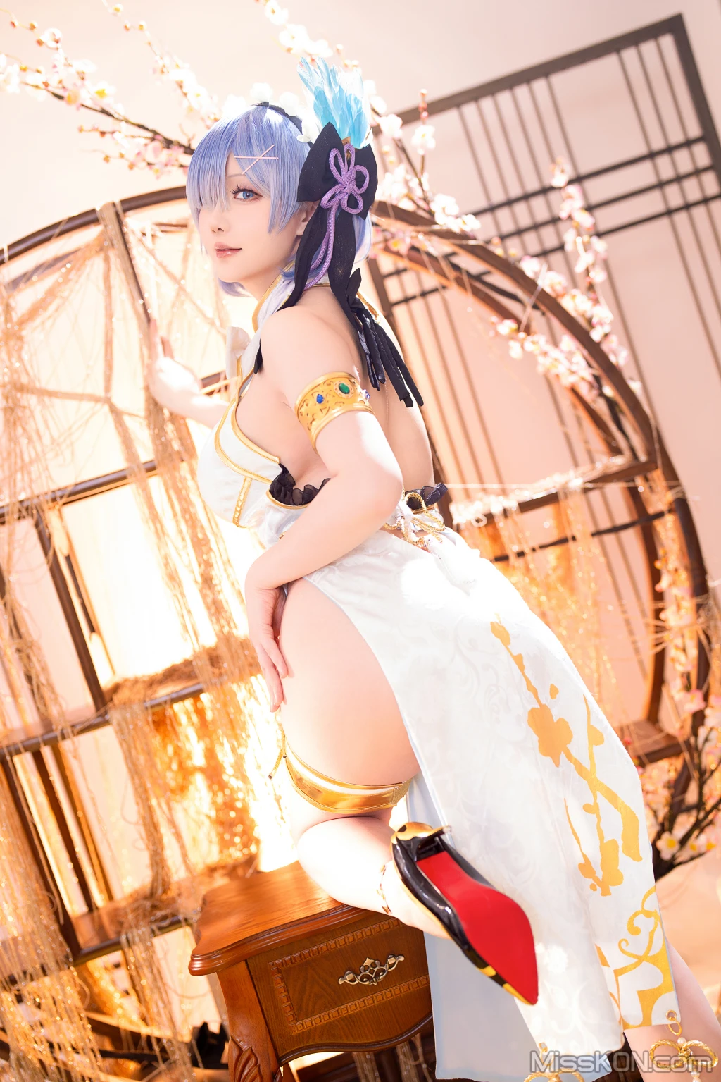 Coser@星之迟迟Hoshilily: 2024年01月计划B 蕾姆旗袍 (76 photos) – Page 7