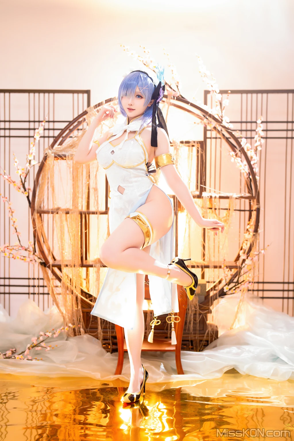 Coser@星之迟迟Hoshilily: 2024年01月计划B 蕾姆旗袍 (76 photos) – Page 7