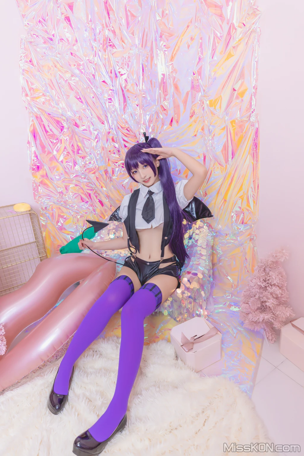 Coser@神楽坂真冬 Vol.064: 绝对企画-黛玉&小恶魔《色の香り》 (150 photos + 3 videos) – Page 6