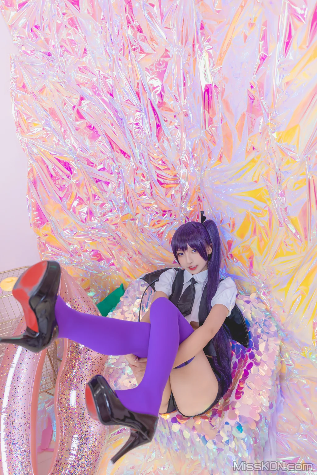 Coser@神楽坂真冬 Vol.064: 绝对企画-黛玉&小恶魔《色の香り》 (150 photos + 3 videos) – Page 7