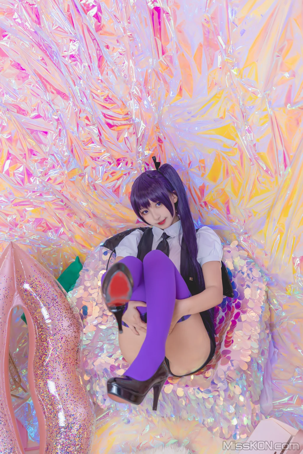 Coser@神楽坂真冬 Vol.064: 绝对企画-黛玉&小恶魔《色の香り》 (150 photos + 3 videos) – Page 7