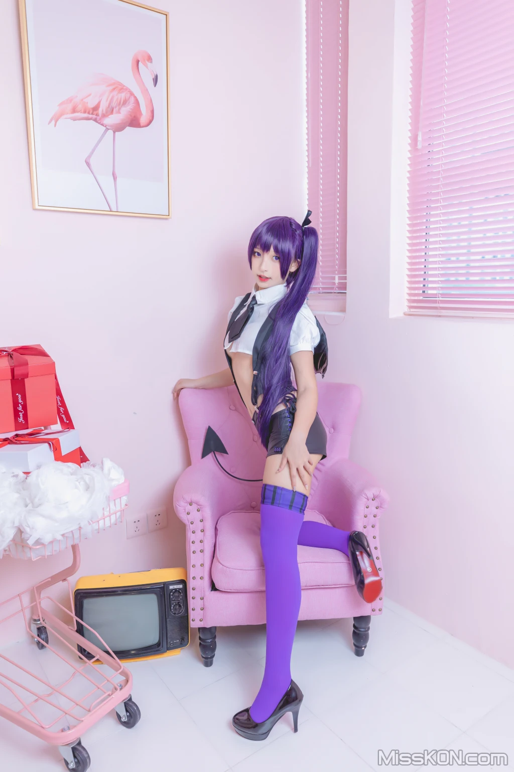 Coser@神楽坂真冬 Vol.064: 绝对企画-黛玉&小恶魔《色の香り》 (150 photos + 3 videos) – Page 7