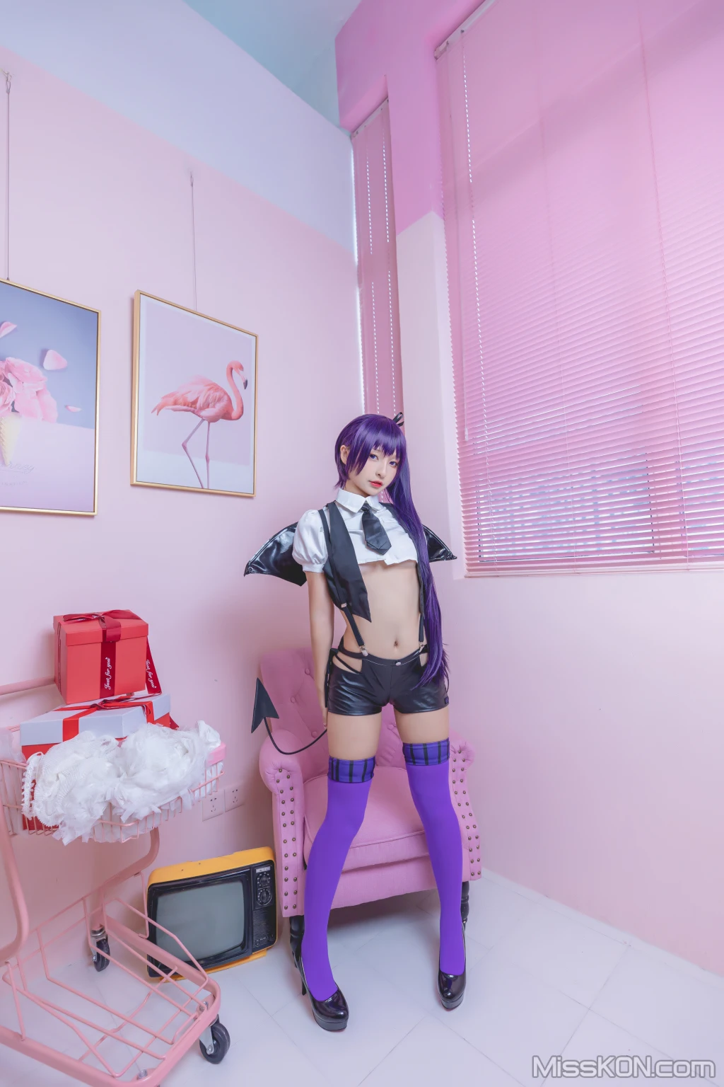 Coser@神楽坂真冬 Vol.064: 绝对企画-黛玉&小恶魔《色の香り》 (150 photos + 3 videos) – Page 7