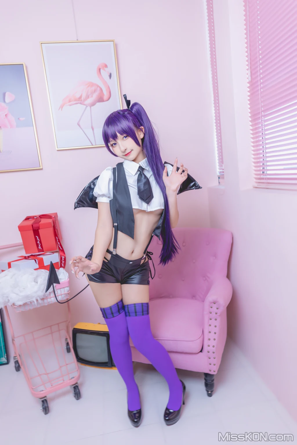 Coser@神楽坂真冬 Vol.064: 绝对企画-黛玉&小恶魔《色の香り》 (150 photos + 3 videos) – Page 8