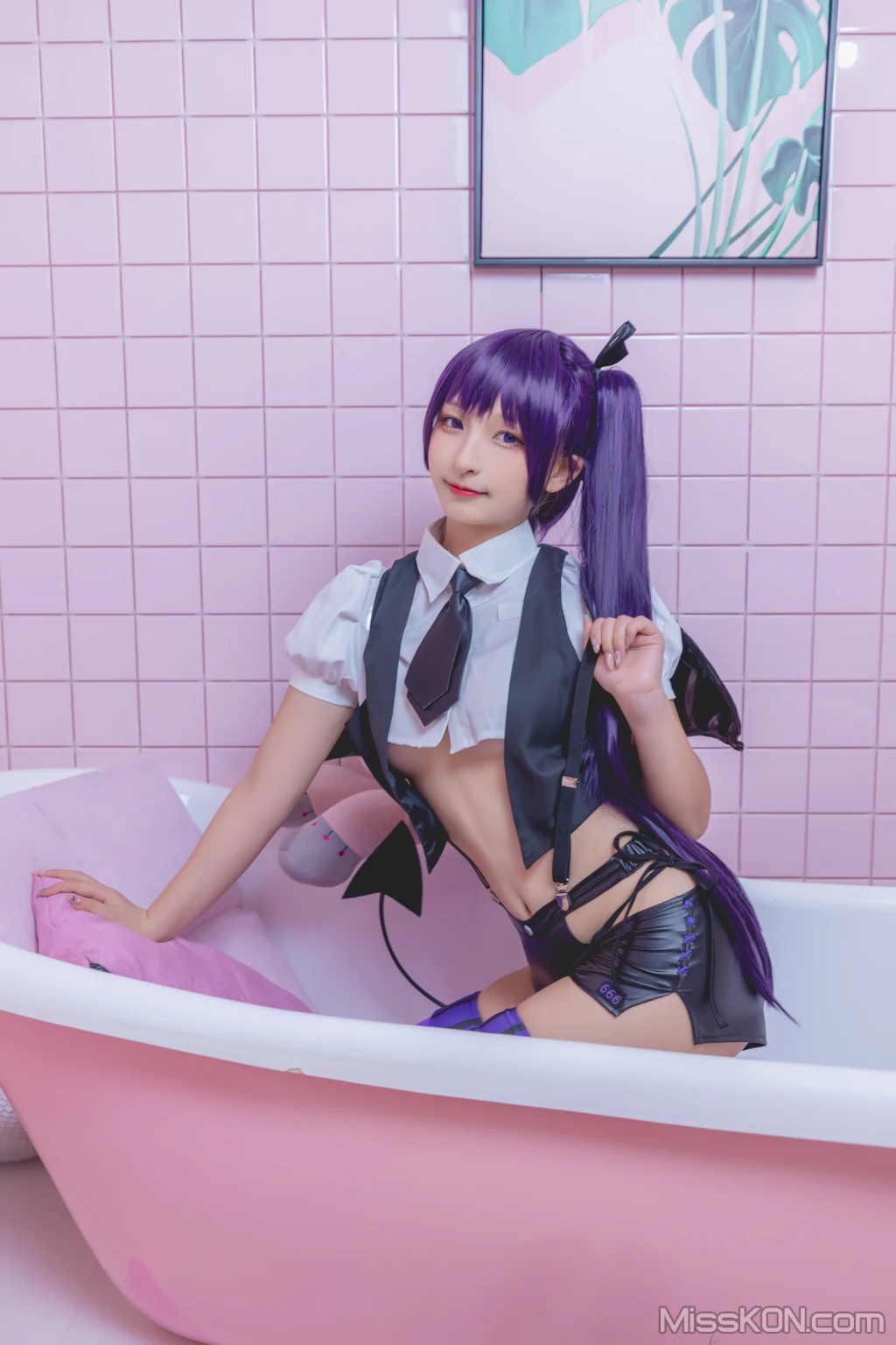 Coser@神楽坂真冬 Vol.064: 绝对企画-黛玉&小恶魔《色の香り》 (150 photos + 3 videos) – Page 10