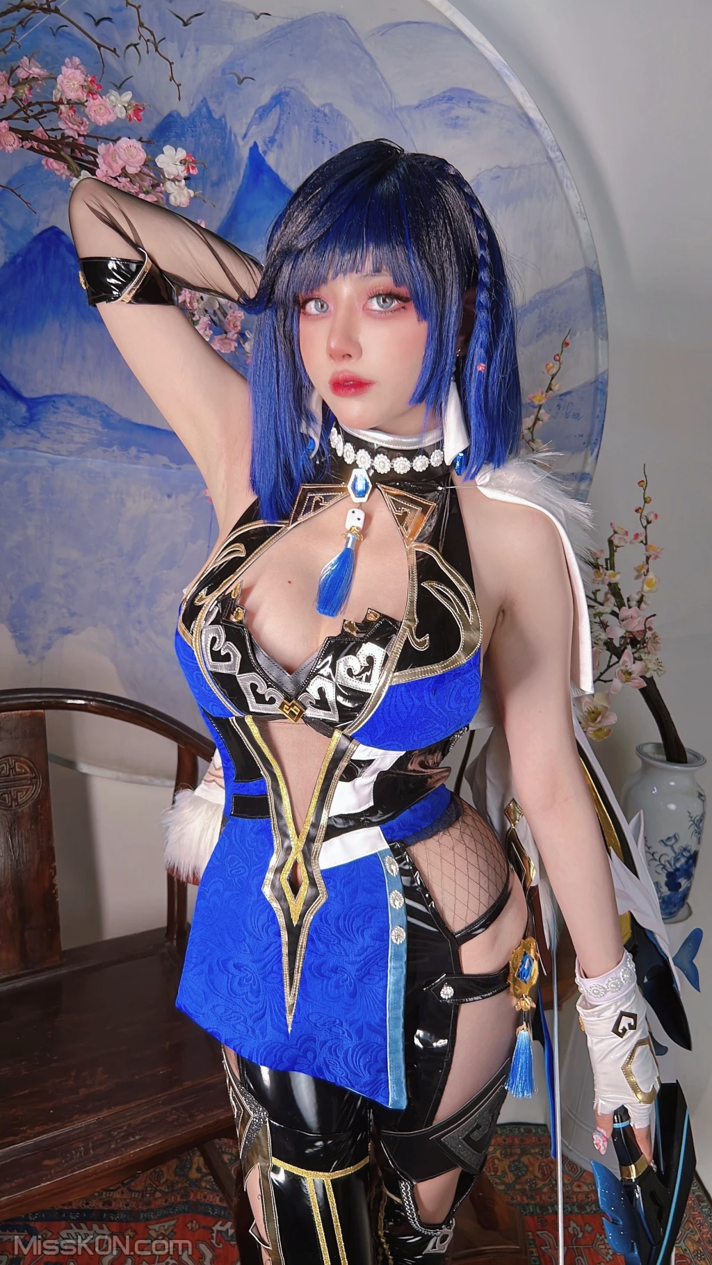 Coser@Byoru: Yelan Genshin Impact (80 photos )