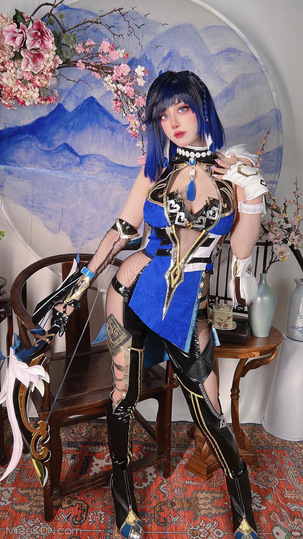 Coser@Byoru: Yelan Genshin Impact (80 photos )