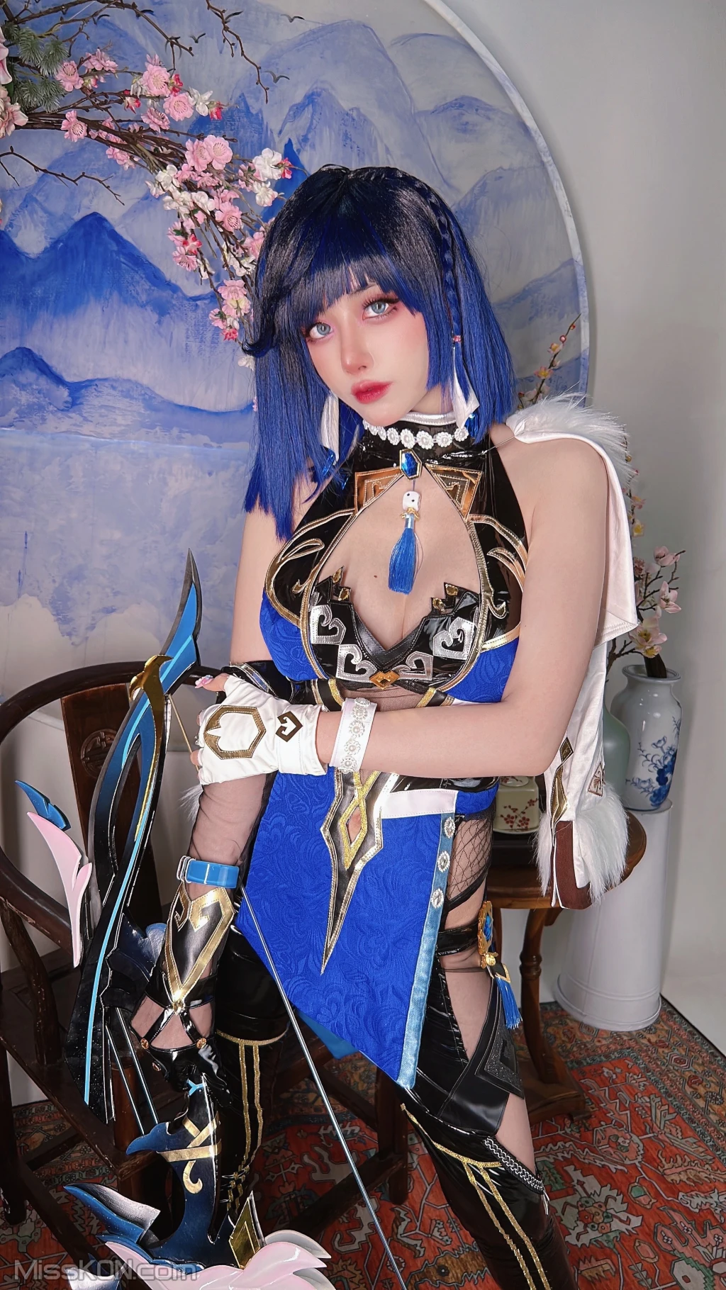 Coser@Byoru: Yelan Genshin Impact (80 photos )