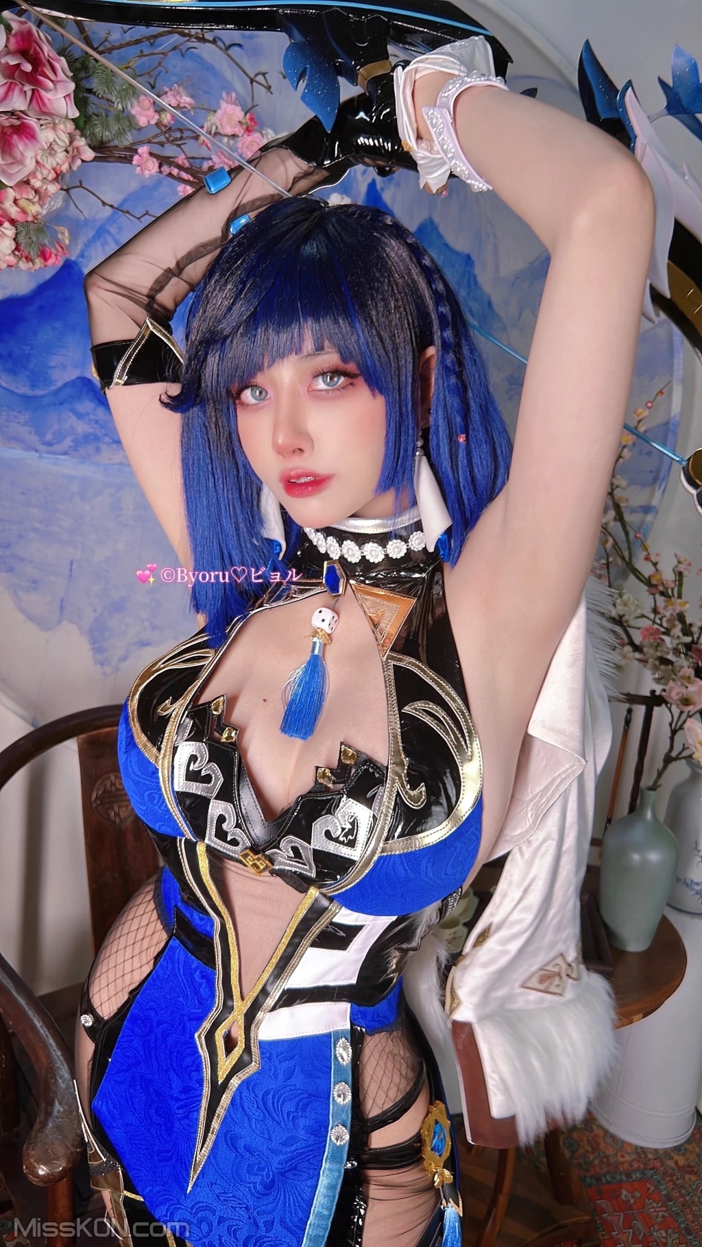 Coser@Byoru: Yelan Genshin Impact (80 photos )