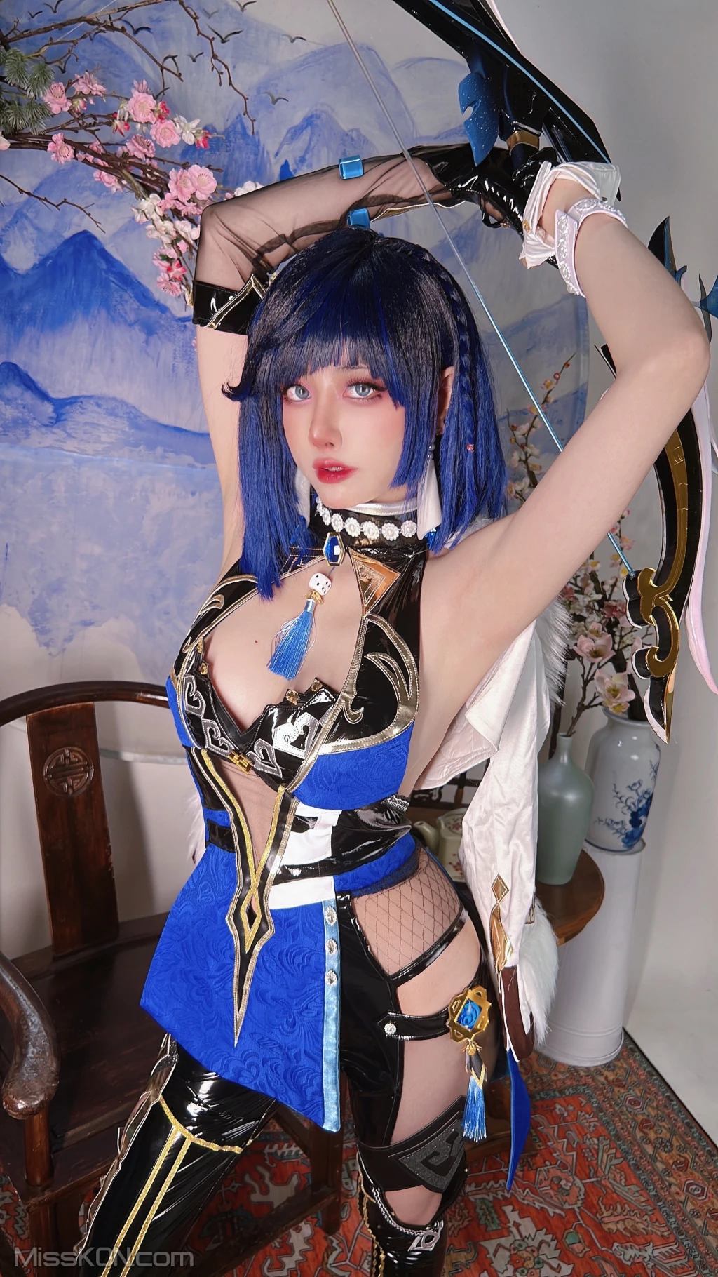 Coser@Byoru: Yelan Genshin Impact (80 photos )