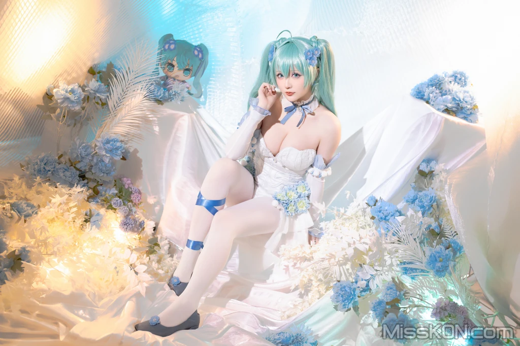 Coser@星之迟迟Hoshilily: 2024年02月计划A 初音未来 粉蝶花精灵 (54 图 + 1 视频) –插图2