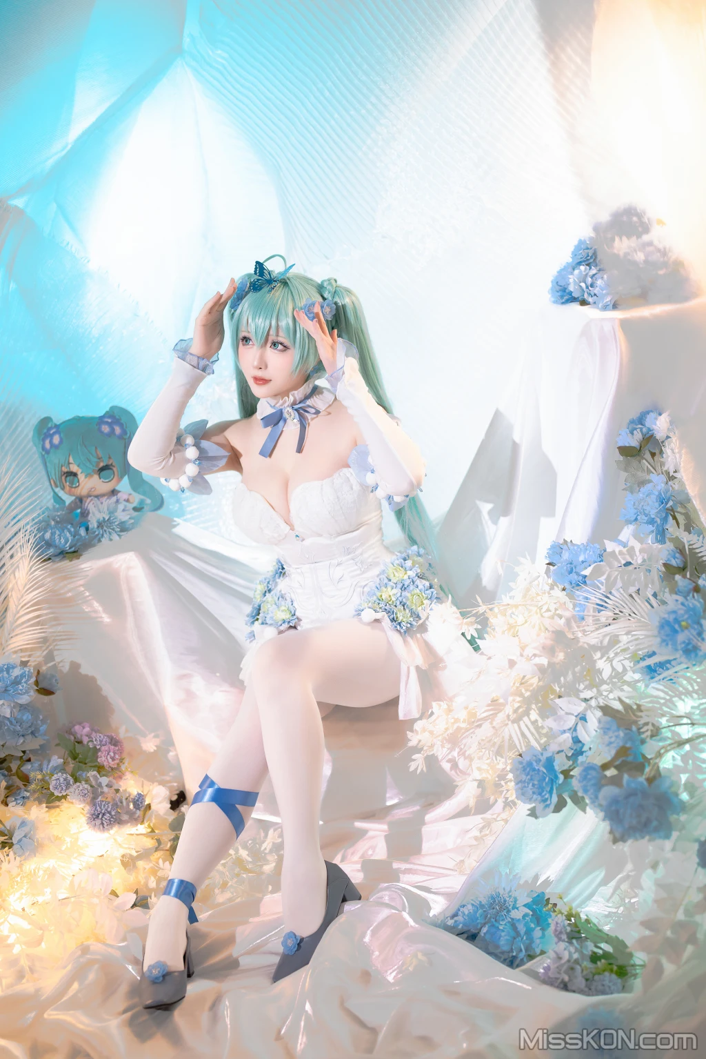 Coser@星之迟迟Hoshilily: 2024年02月计划A 初音未来 粉蝶花精灵 (54 图 + 1 视频) –插图3