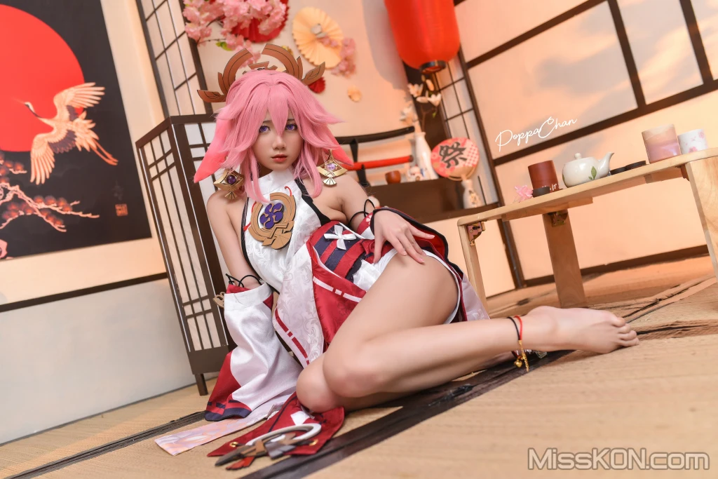 Coser@PoppaChan: Yae Miko (55 photos)